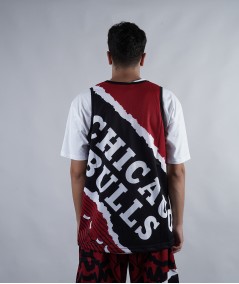 Chicago Bulls Mitchell and Ness Jumbotron 2.0 Sublimated Tank T-Shirt